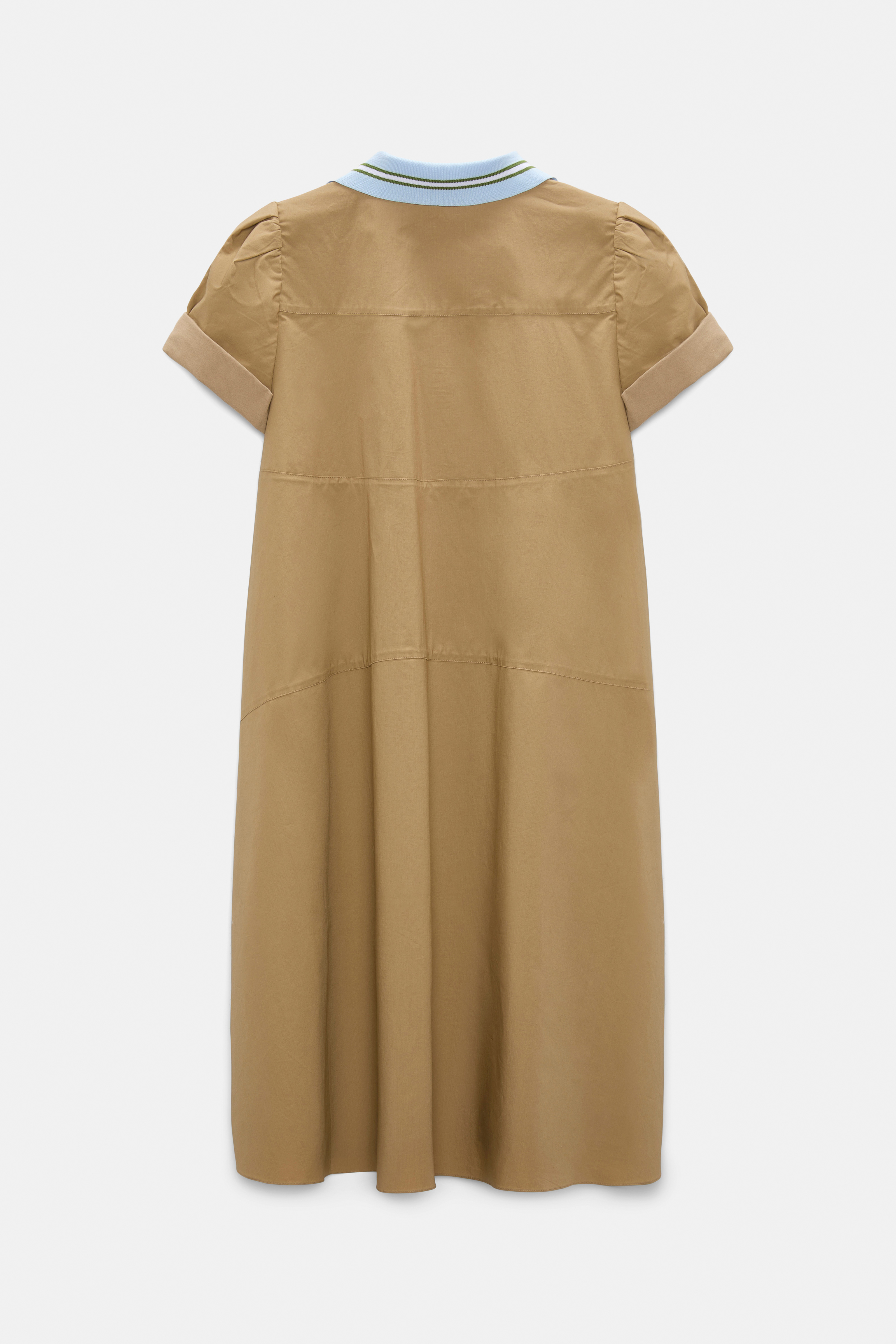 Dorothee Schumacher Polo mini-dress in cotton poplin desert